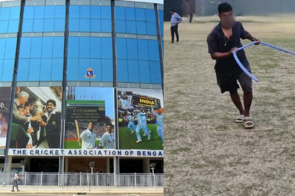 ম্যাচের দিনই জোড়া পিচে জল! দায় এড়ানোর চেষ্টায় কিউরেটর থেকে সিএবি কর্তারা